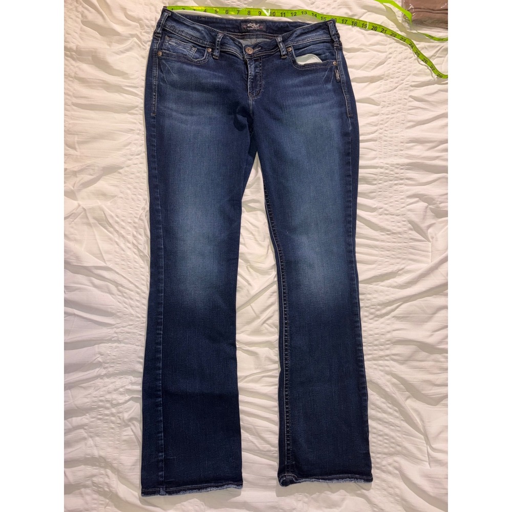 Silver Jeans Co Suki Slim Bootcut Jeans Dark Wash W33 L33 L93616SSX492 T06-04